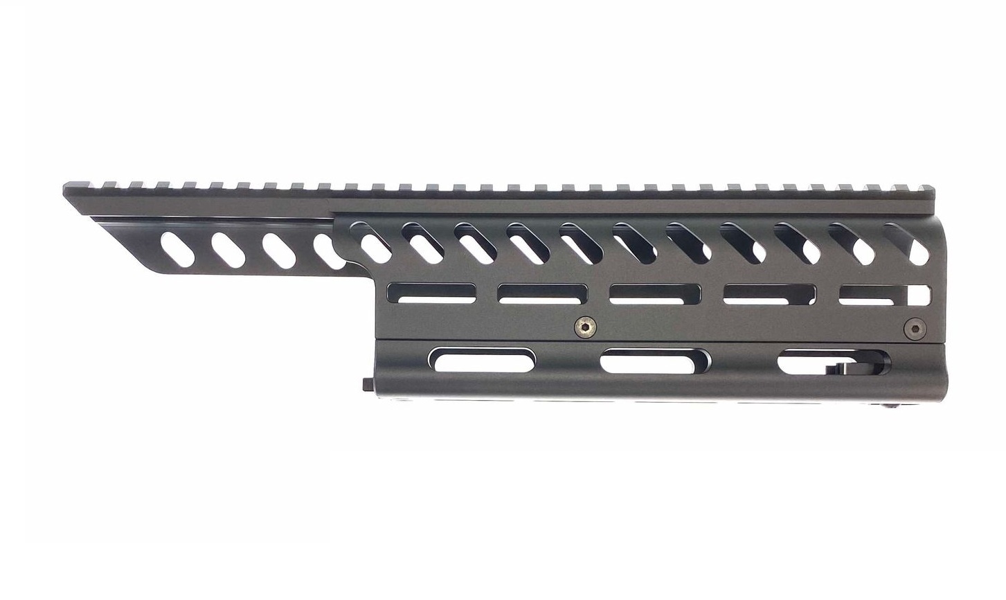 ハンドガード ブラック 12インチ ITP Airsoft マルイ/サイガ12K CNCアルミ M-LOKハンドガード
