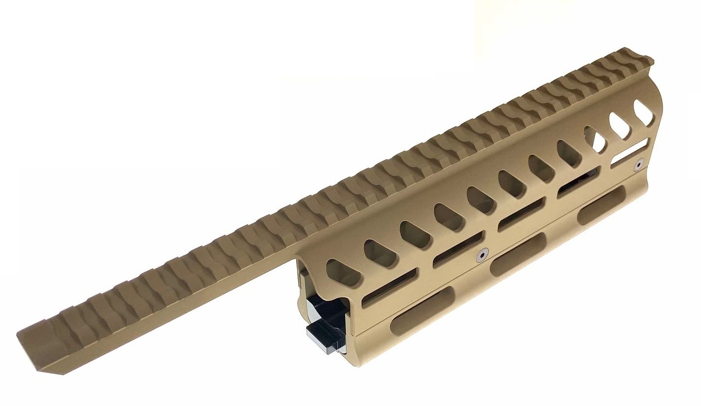 ITP Airsoft マルイ/サイガ12K CNCアルミ M-LOKハンドガード-FDE