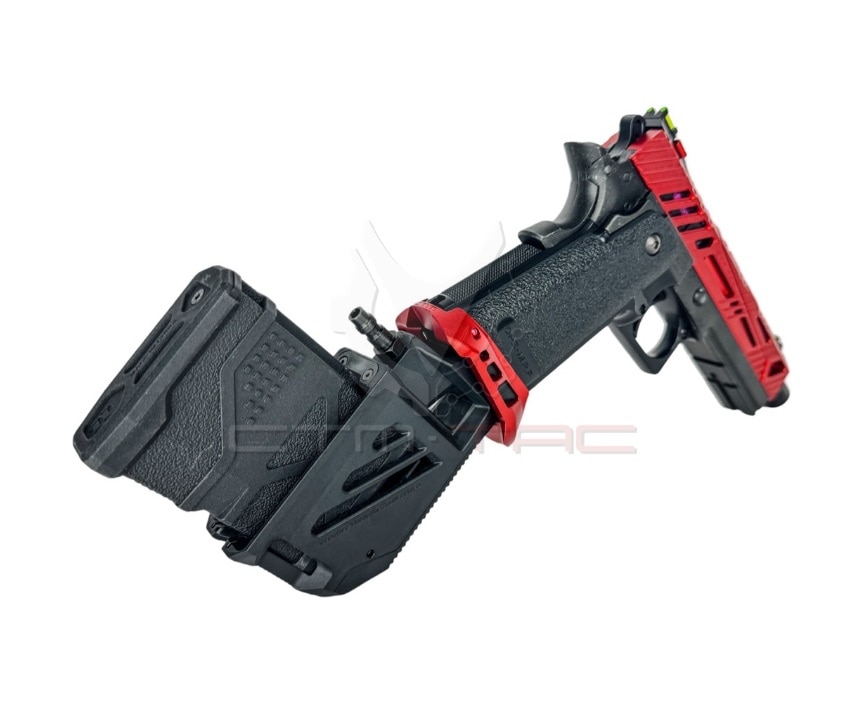 CTMxPRAVDA ハイキャパ/HPA M4マガジン アングルアダプター-RED/BLACK