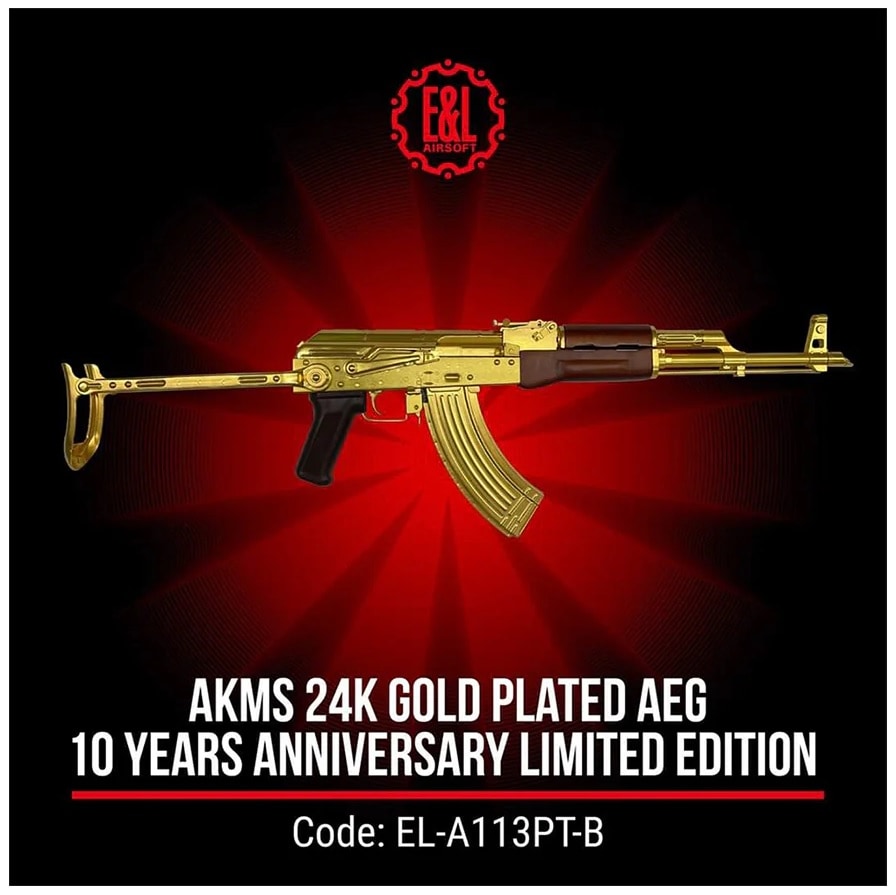 超美品　AKM 10th Anniversary 限定モデル E&L AKMS 24K GOLD PLATED AEG 10 YEARS ANNIVERSARY LIMITED EDITION
