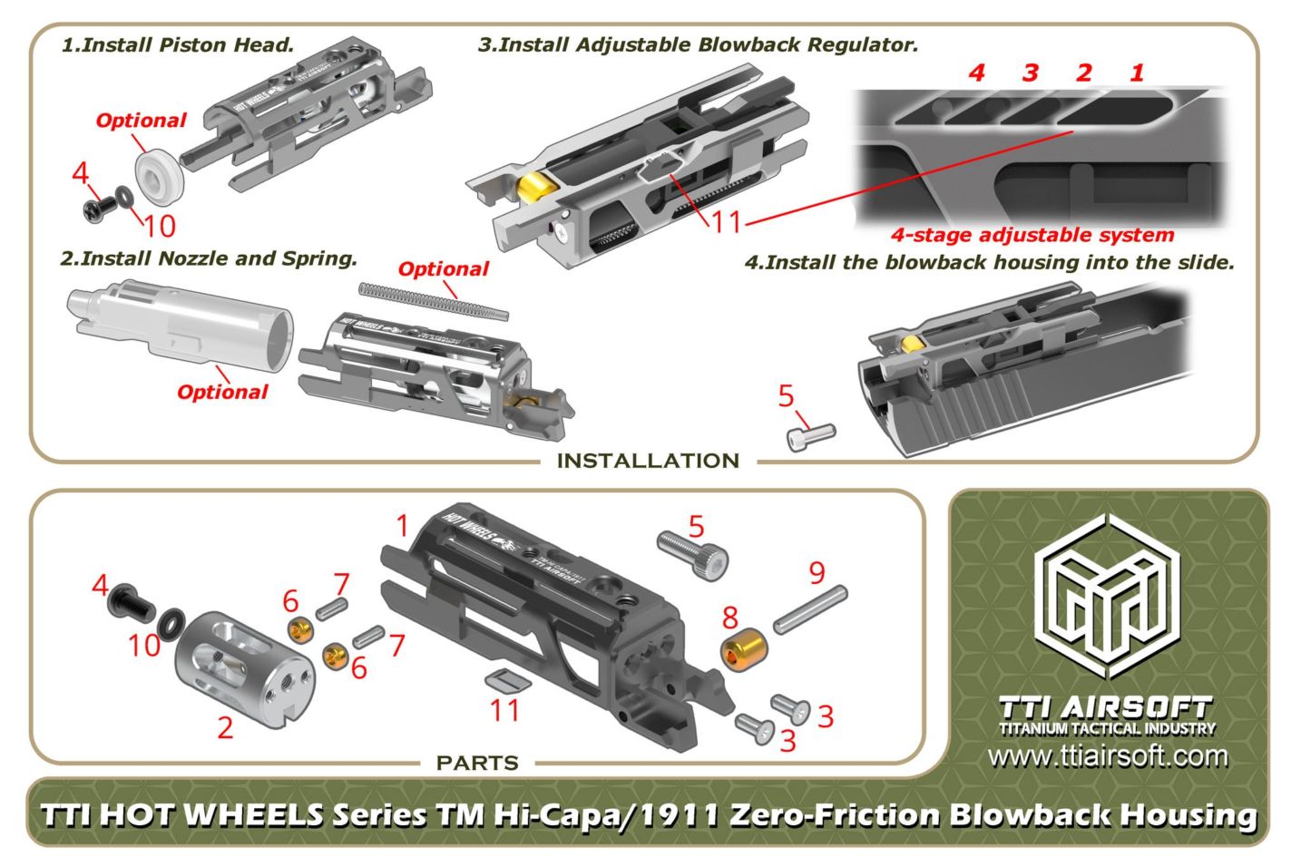 TTI Airsoft 東京マルイ/ハイキャパ 1911 ホットホイールウルトラ