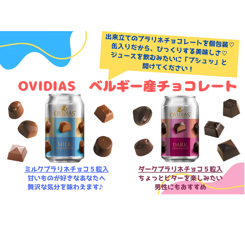 ☆冬季限定数量限定品☆【オヴィディアス/ベルギー】チョコレート缶76g