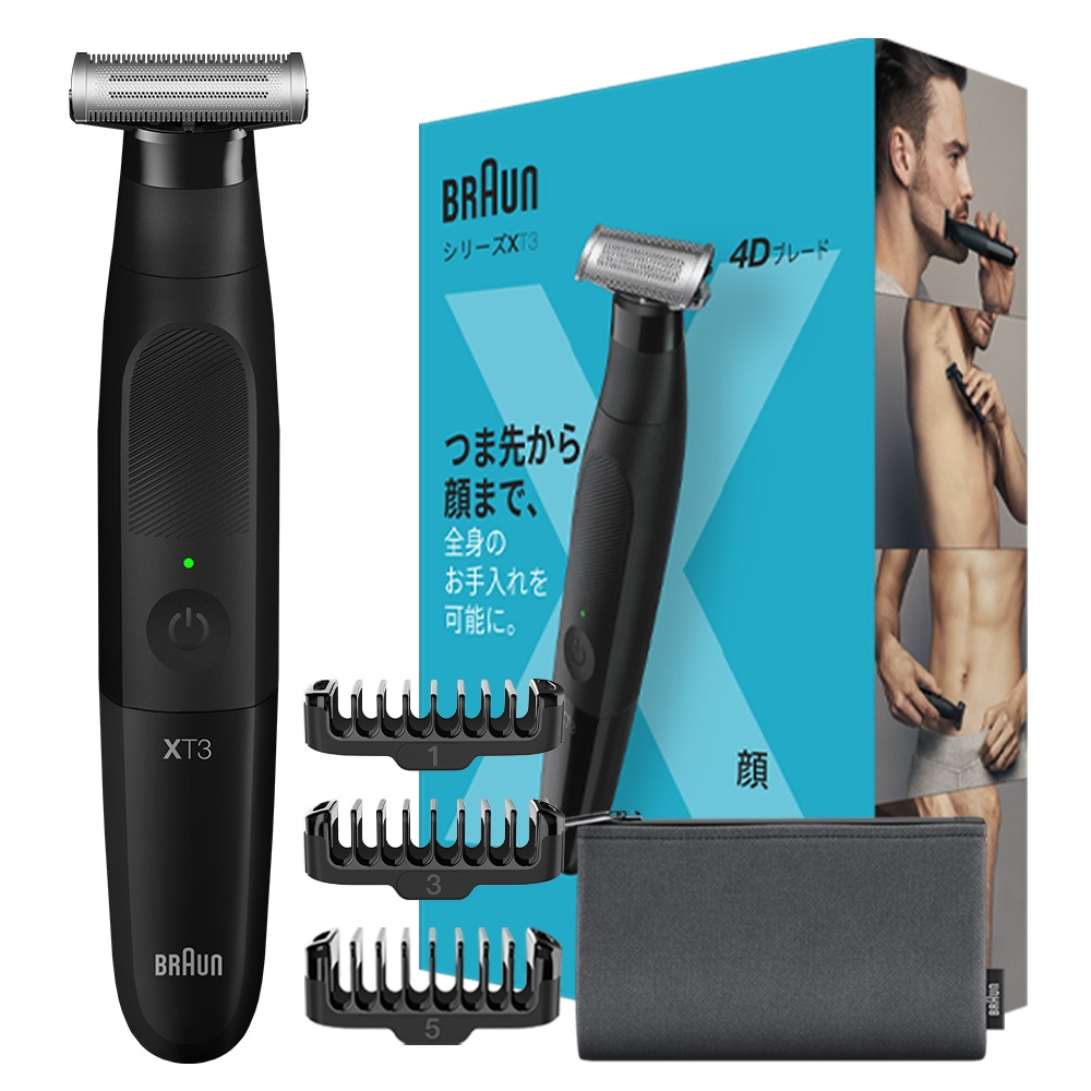 BRAUN】 ボディ＆フェイス グルーマー PRO X XT3000-C | 4987176330901