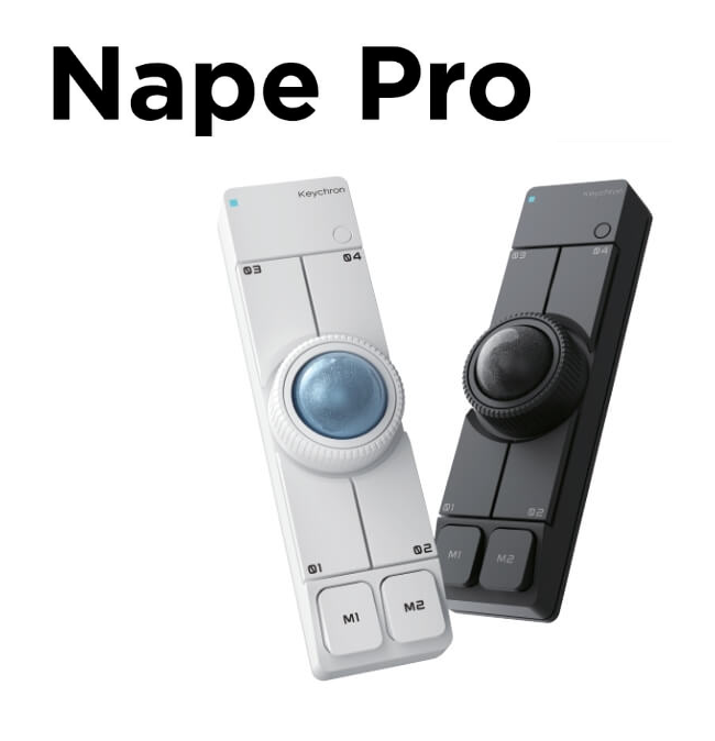 数量限定！【Keychron】キークロン Nape Pro トラックボールマウス 2色