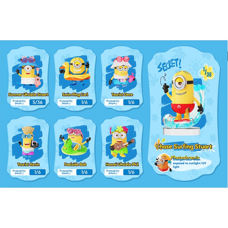 Blokees ミニオンズ Mokoo シリーズ02 サマーベロー ※1BOX 6個入り