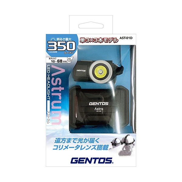 ����ڤ���ȡ���GENTOS(������ȥ�) LED �إåɥ饤�� ���ȥ�� AST-01D�����뤵350�롼���