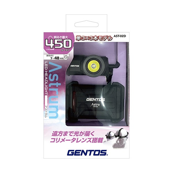 ����ڤ���ȡ���GENTOS(������ȥ�) LED �إåɥ饤�� �����ȥ�� AST-02D�����뤵450�롼���