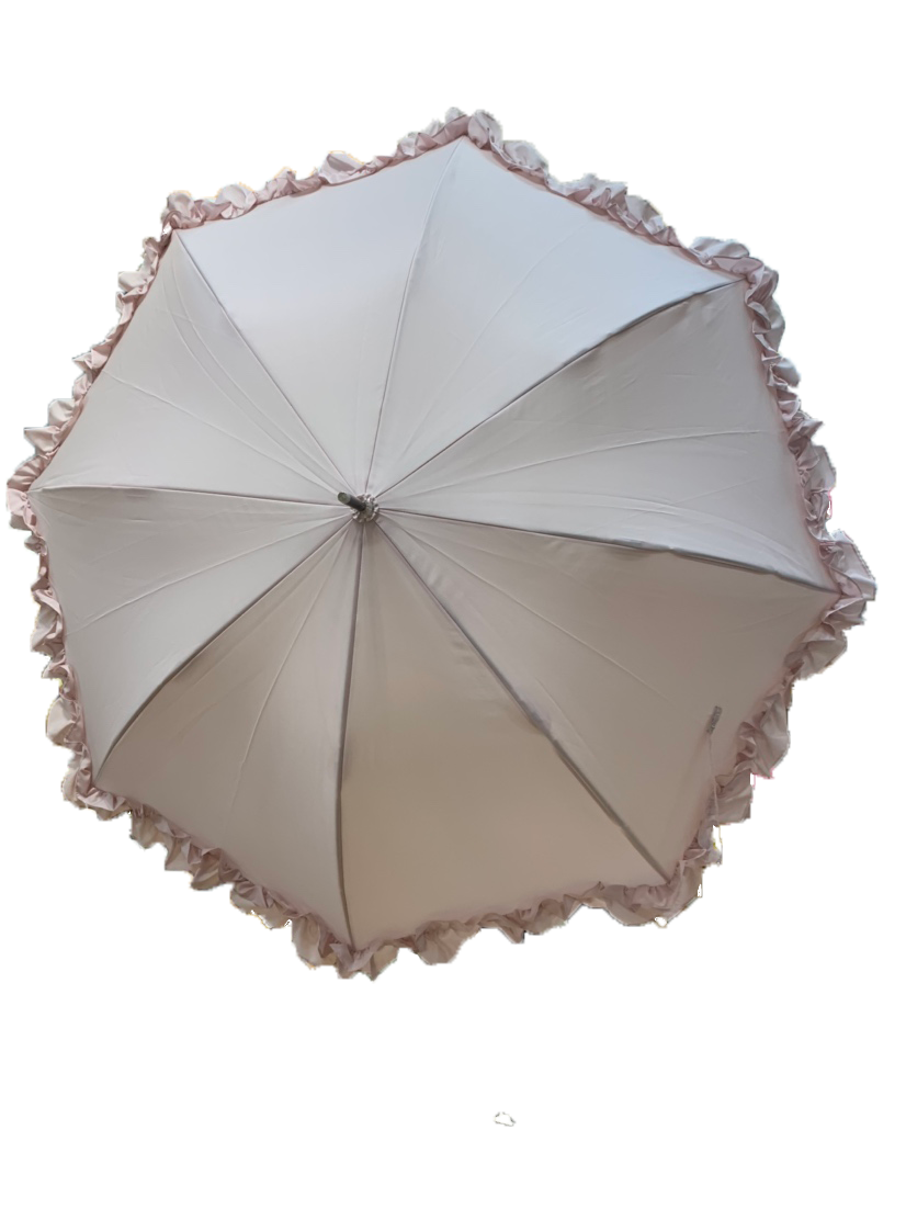 ハウズオリジナル長傘 フリル ピンク Hum21 Sfrpk 注文ロット アソート5本から オリジナル商品 ハウズオリジナル長傘 法人向け総合卸販売の Oh Motenasi