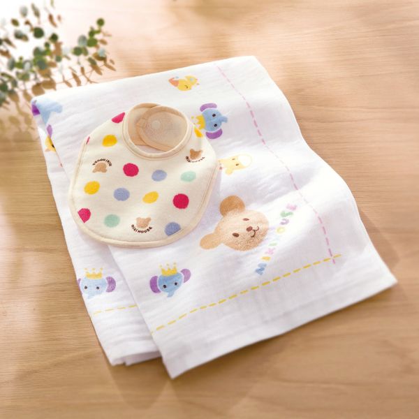ミキハウスベビー スタイ・バスタオルセット | ベビー用品 | precious