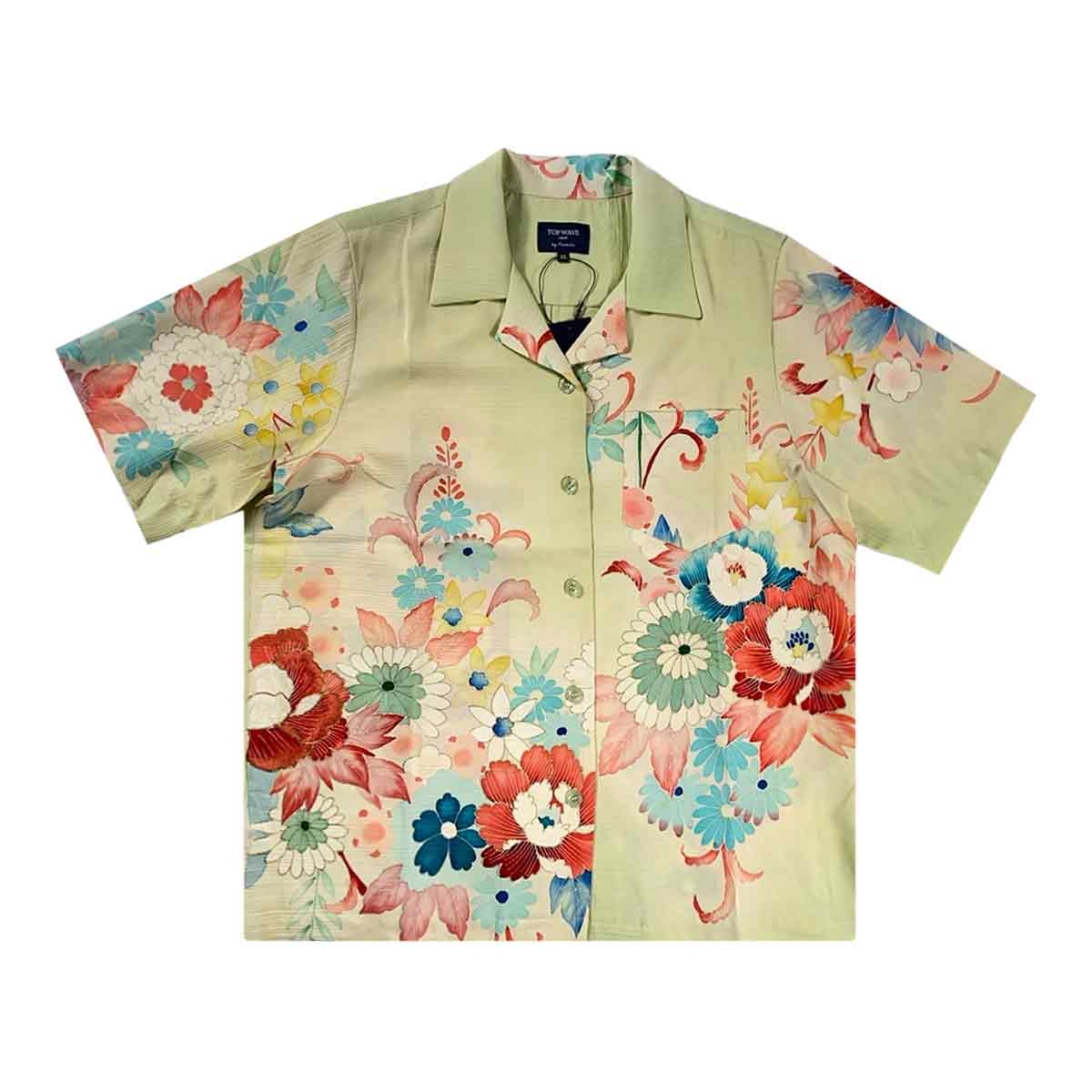 着物アロハシャツ レディース XLサイズ AHKHF-XL93 | WOMEN,着物アロハ