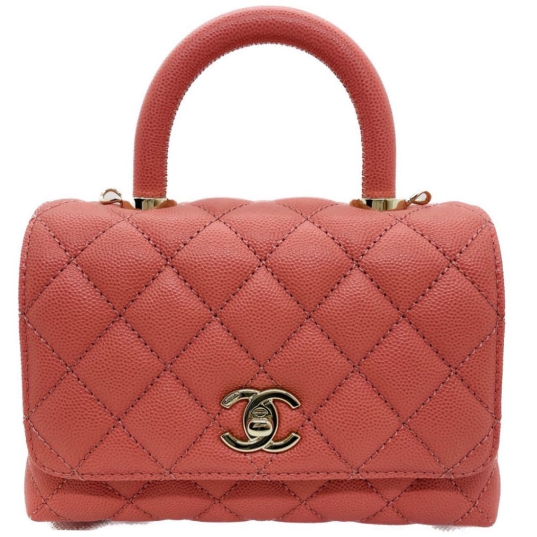 スーパーセール価格】シャネルマトラッセ トップハンドル ミニ
