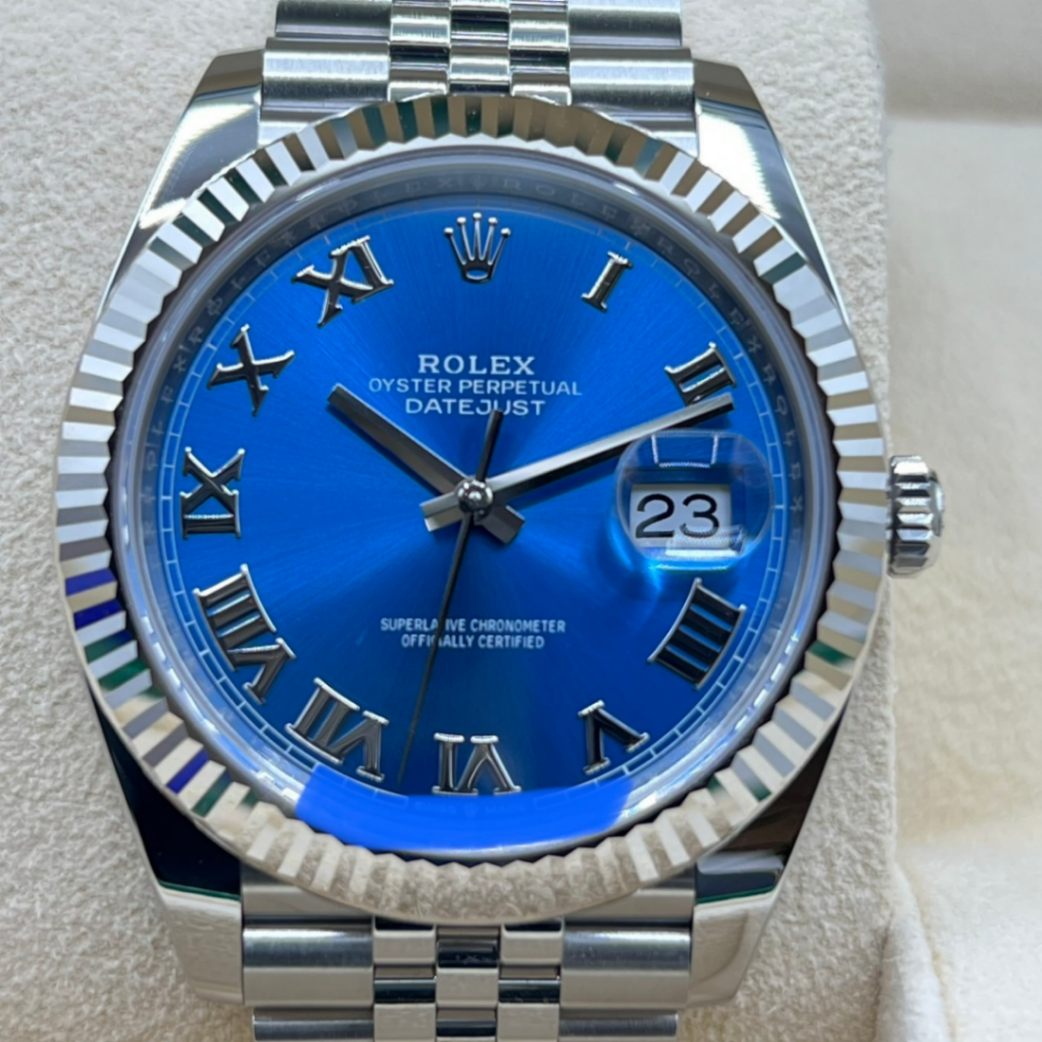 平日限定特価】ロレックス デイトジャスト 126334 アズーロブルー