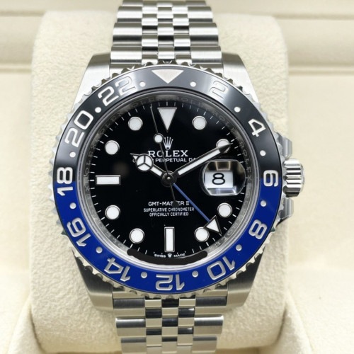 �������ݸ�����դ������ۥ���å��� GMT�ޥ�����II 126710BLNR ����ӥ꡼�֥쥹��å� �֥�å� �Хåȥޥ� 40mm