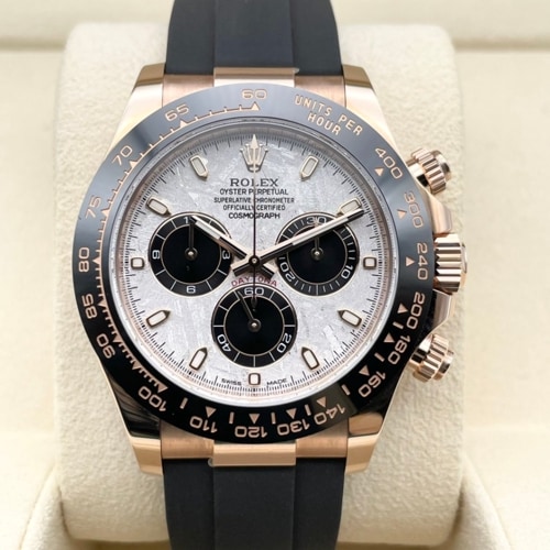 行列のできるレビュー商品、集めました。高評価アイテム デイトナ ROLEX クロコ BSTD（OEM 344809 ブラック 革ベルト 時計