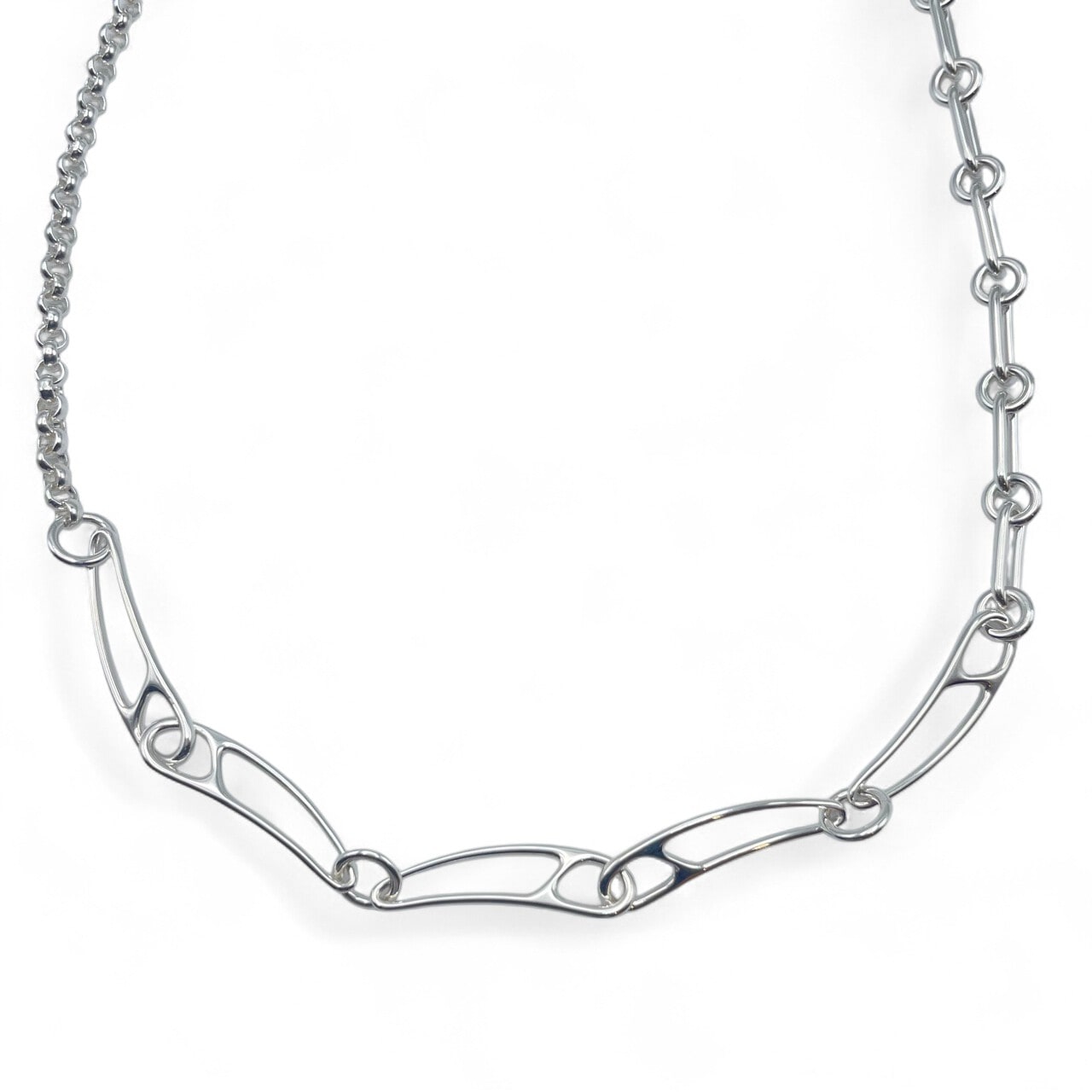 エルメス シェーヌ・ダンクル パンクネックレス 42㎝ シルバー