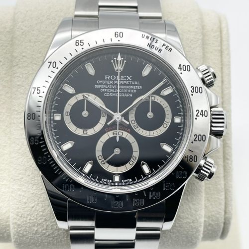 ロレックス デイトナ 116509LN 8Pダイヤ ブラックラバーベルト