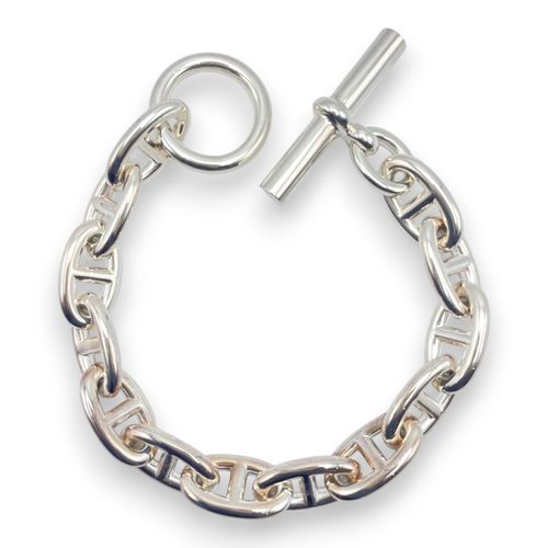 未使用品】 エルメス シェーヌダンクル ブローチ￼ エプソン ブルー系