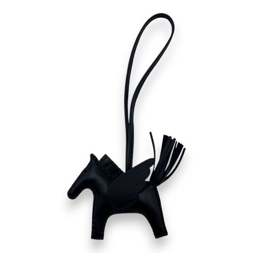 エルメス ロデオチャーム ロベオロック PM ノワール シルバー金具 K