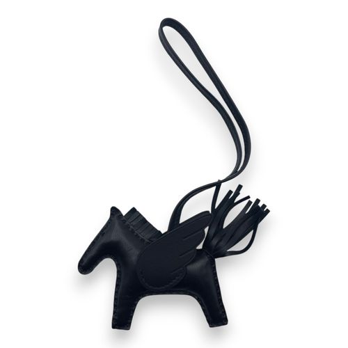 エルメス ロデオチャーム ロベオロック PM ノワール シルバー金具 K