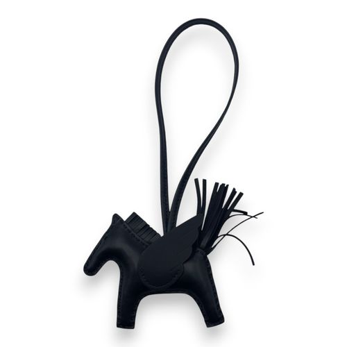 エルメス ロデオチャーム ロベオロック PM ノワール シルバー金具 K