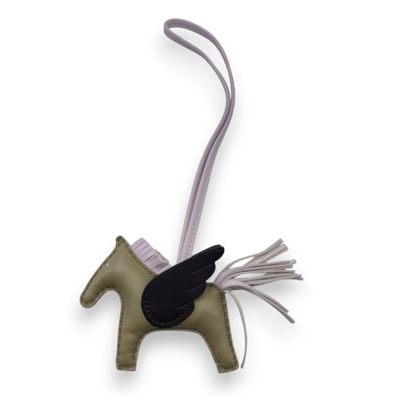 エルメス ペガサスチャーム PM ベージュマルファ/モーブペール B刻印