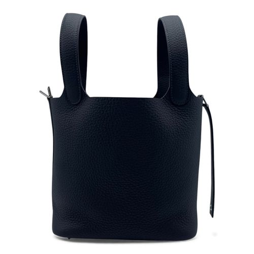 エルメス ピコタンロック MM ノワール トゴ シルバー金具 W刻印