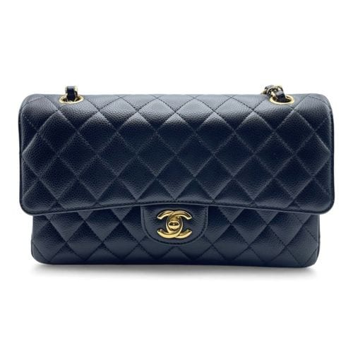 シャネル マトラッセ 23 ブラック キャビアスキン シルバー金具