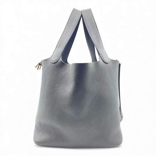 エルメス ピコタンロック MM ノワール トゴ シルバー金具 W刻印