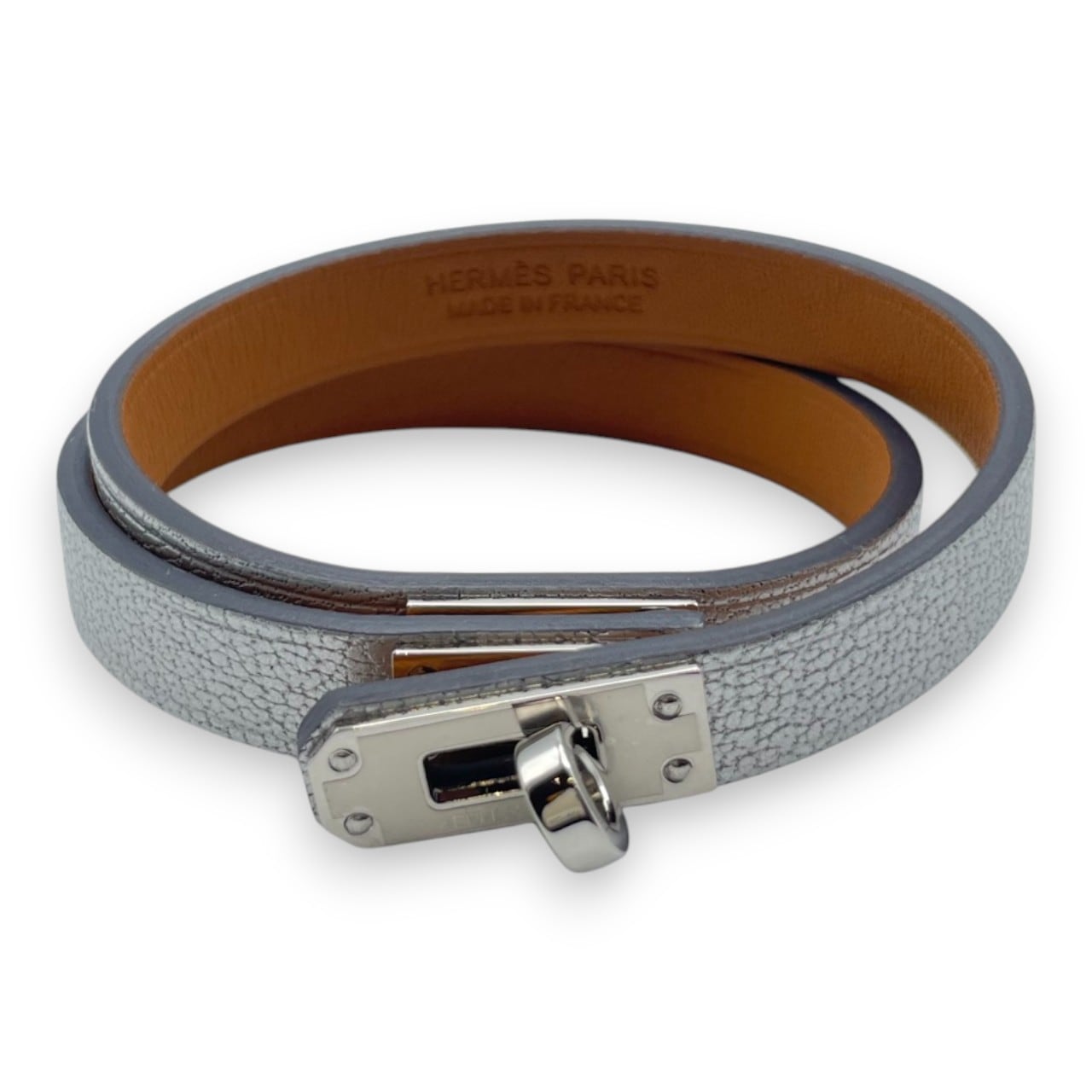 【美品】HERMES レザーブレスレット　ケリードゥブルトゥール レザーブレスレット 《ミニ・ケリー》 ドゥブルトゥール | Hermès