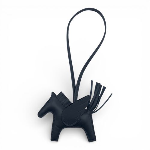 【新品未使用】新作ロデオチャーム PM エルメス ロベオクール エルメス ロデオチャーム ロベオ・クールPM ブラック/クレ/セレスト