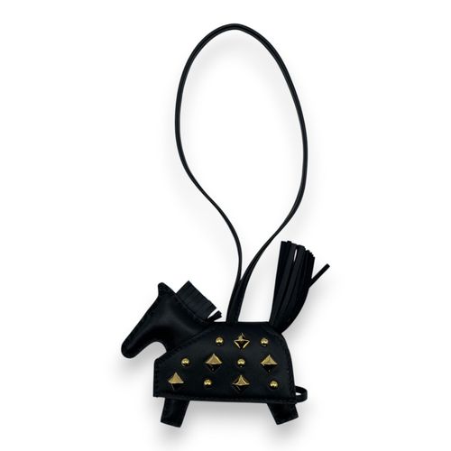 エルメス ロデオチャーム ロベオロック PM ノワール シルバー金具 K