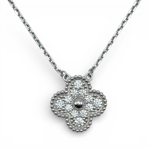 �����󥯥꡼�ա������ڥ� ������ơ�������ϥ�֥� �ͥå��쥹 VCAR46100 ��������� 18K �ۥ磻�ȥ������ 42cm