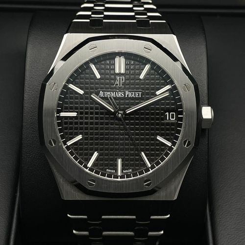 �����ǥޥԥ� ������륪���� 15500ST.OO.1220ST.03 �֥�å� 41mm