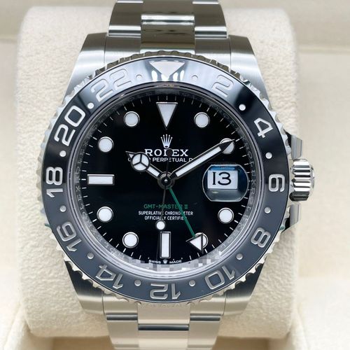 ����å��� GMT�ޥ�����II 126710GRNR �֥�å� �����������֥쥹 40mm