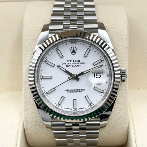 ����å��� �ǥ��ȥ��㥹�� 126334 �ۥ磻�� ����ӥ꡼�֥쥹��å� 41mm