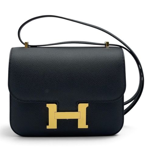 Hermès Constance 18 Black Epsom Gold Hardware