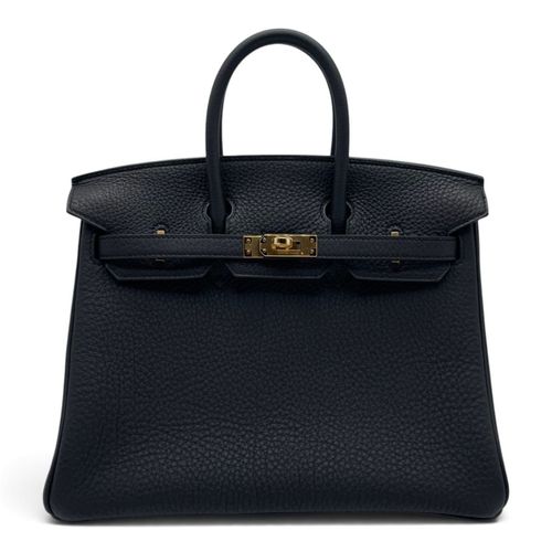 Hermès Birkin 25 Black Togo Gold Hardware