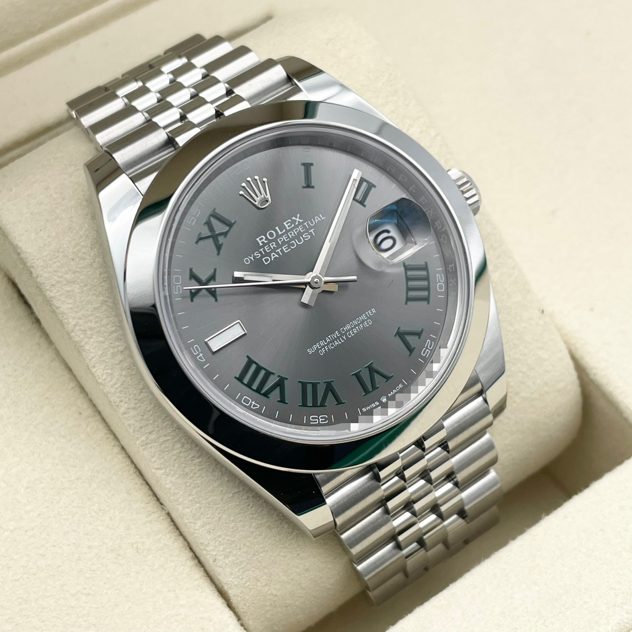 ���ݾڽ�����2025ǯ12��ۥ���å��� �ǥ��ȥ��㥹�� 126300 ����ӥ꡼�֥쥹��å� ���졼�ȥ����ޥ� 41mm