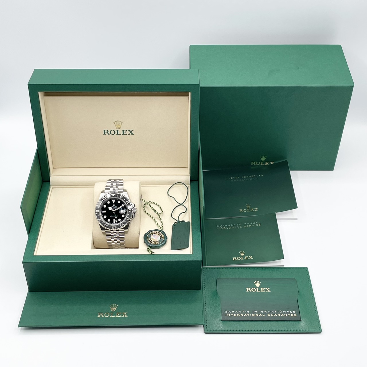 ROLEX ロレックス GMTマスターII 付属品セット 保証書日付2026年7月】ロレックス GMTマスターII 126710GRNR
