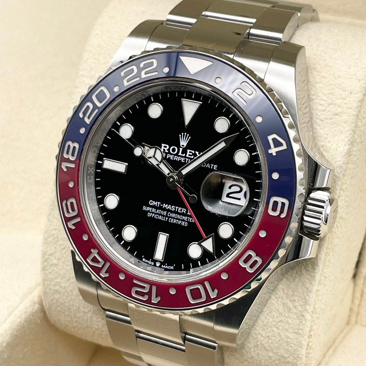 ����å��� GMT�ޥ�����II 126710BLRO �ڥץ� �����������֥쥹��å� �֥�å� 40mm