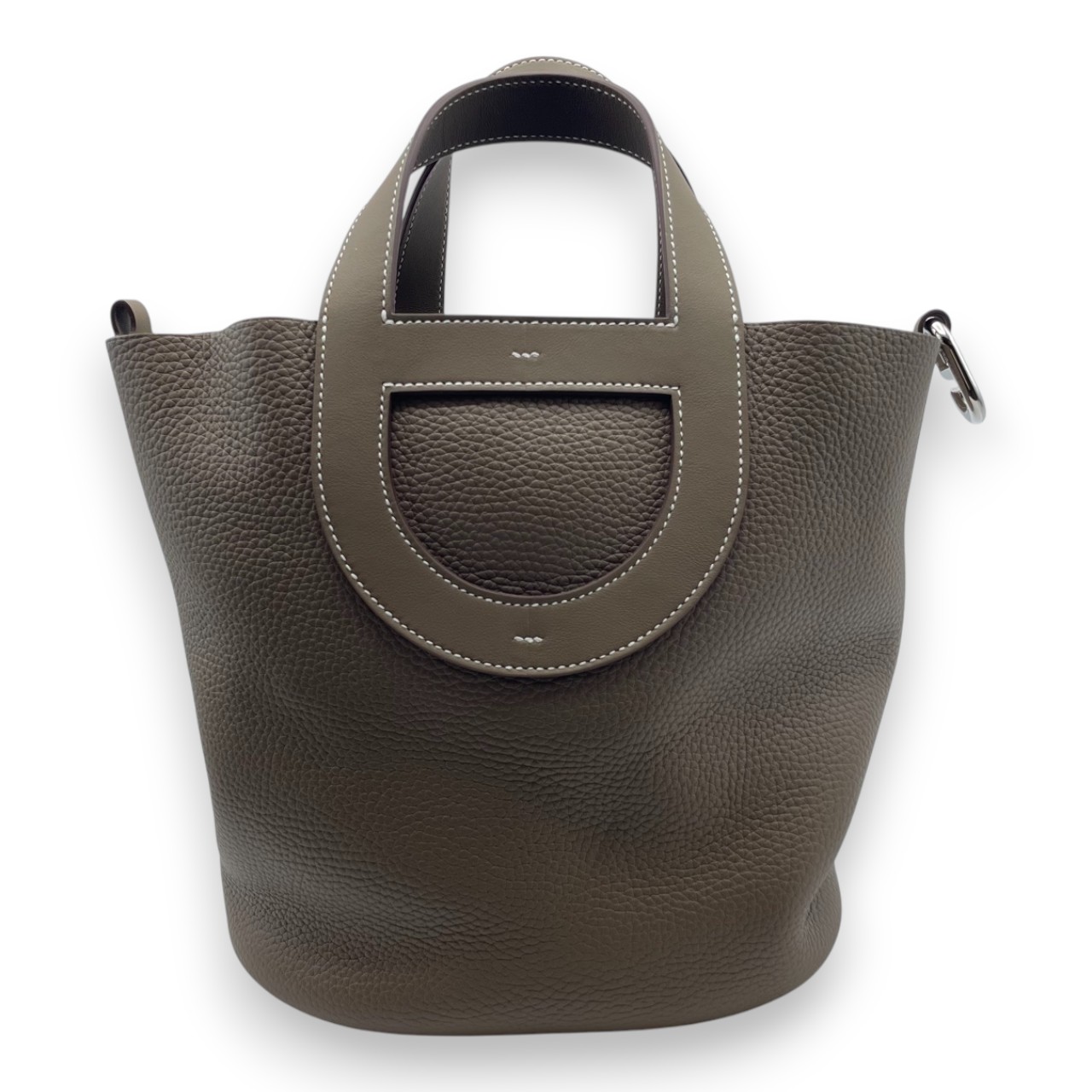 エルメス インザループ 23 エトゥープ トリヨンクレマンス シルバー