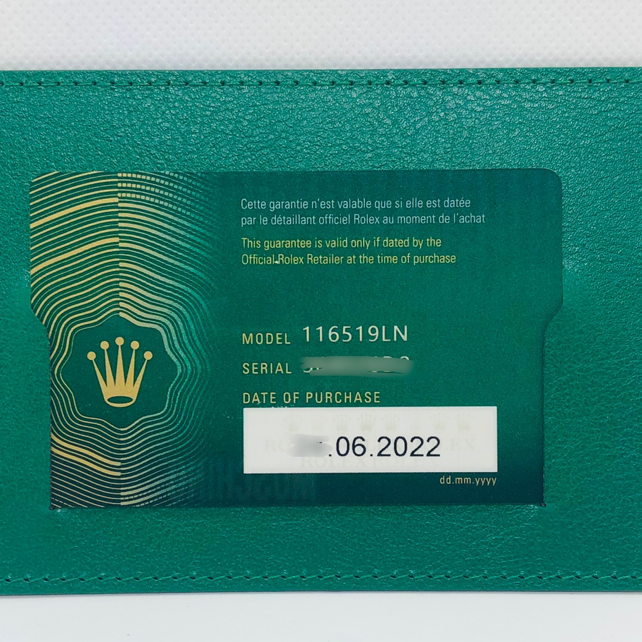 ����å��� �ǥ��ȥ� 116519LNG �֥�å�8P������