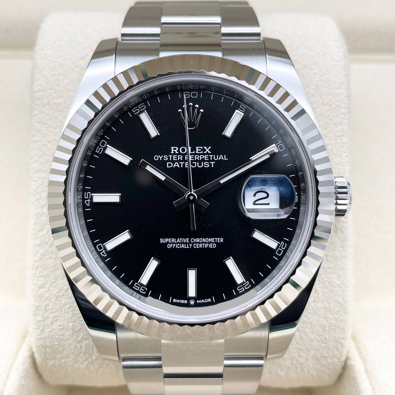 ����å��� �ǥ��ȥ��㥹�� 126334 �֥�å� 41mm
