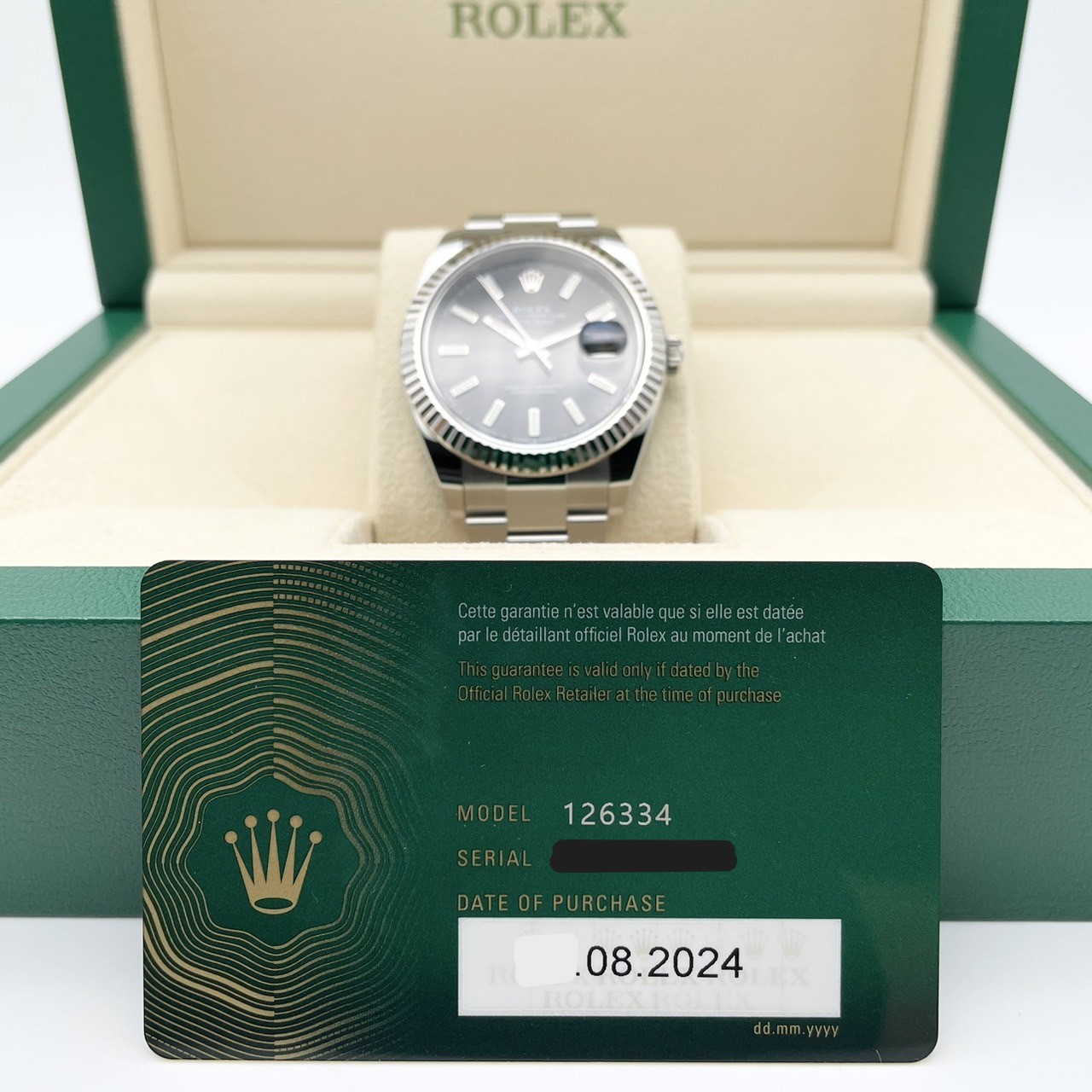 ����å��� �ǥ��ȥ��㥹�� 126334 �֥�å� 41mm