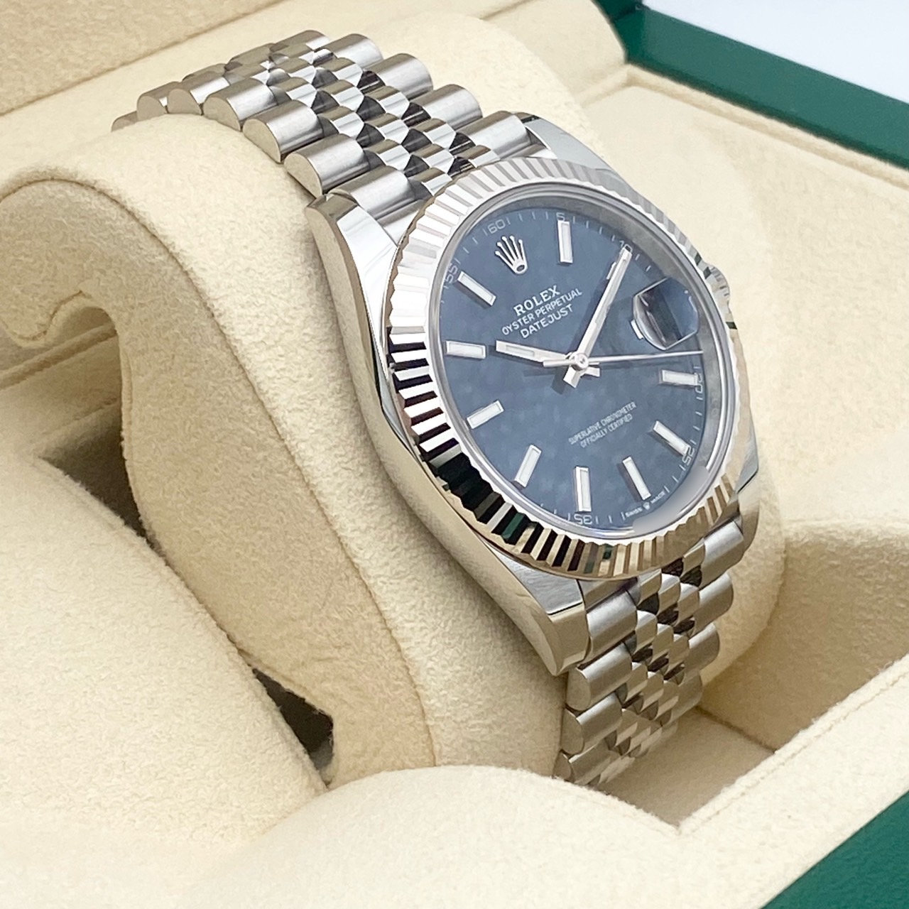 �ںǽ��ե����ʥ�ץ饤���ۥ���å��� �ǥ��ȥ��㥹�� 126334 �֥饤�ȥ֥롼 41mm