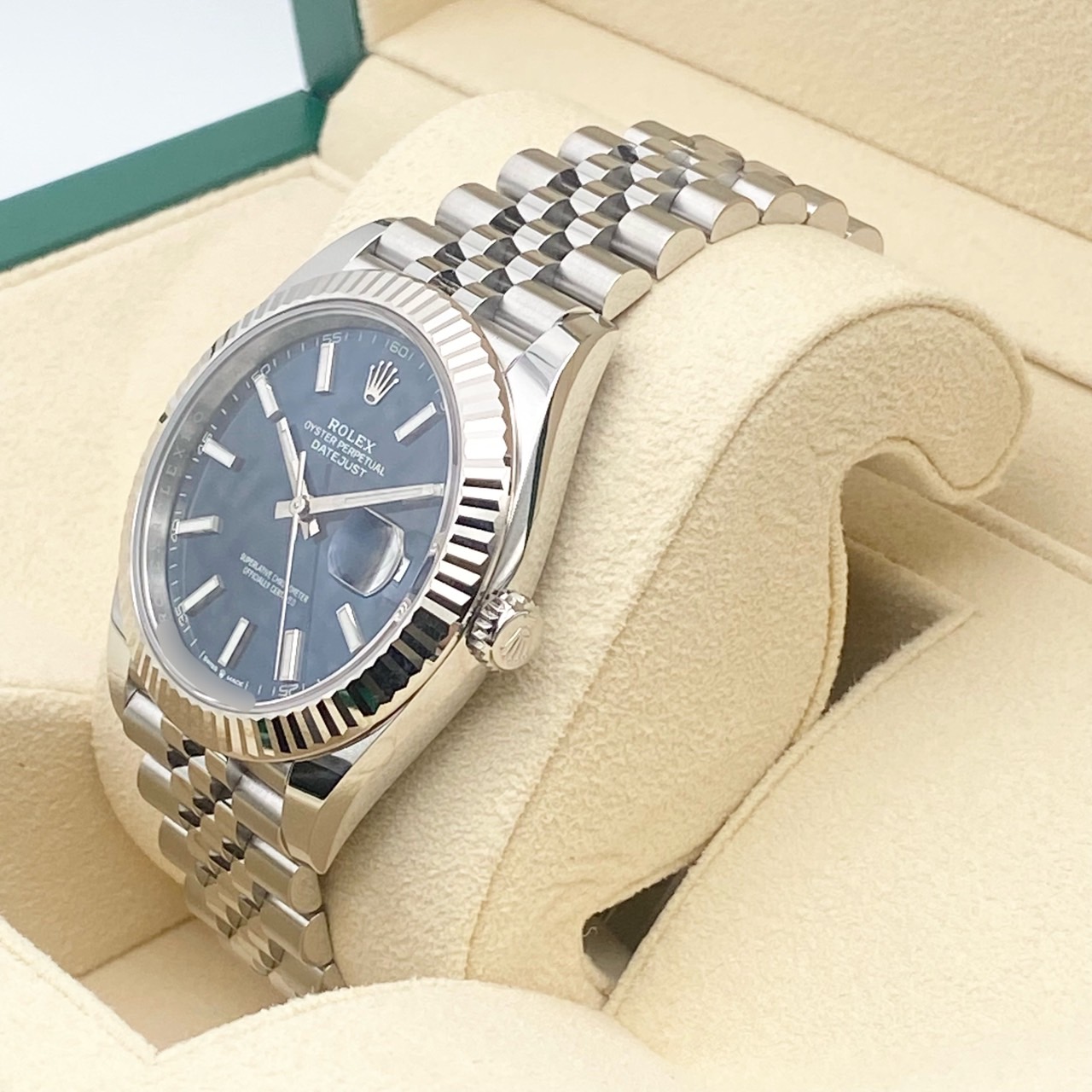 �ںǽ��ե����ʥ�ץ饤���ۥ���å��� �ǥ��ȥ��㥹�� 126334 �֥饤�ȥ֥롼 41mm