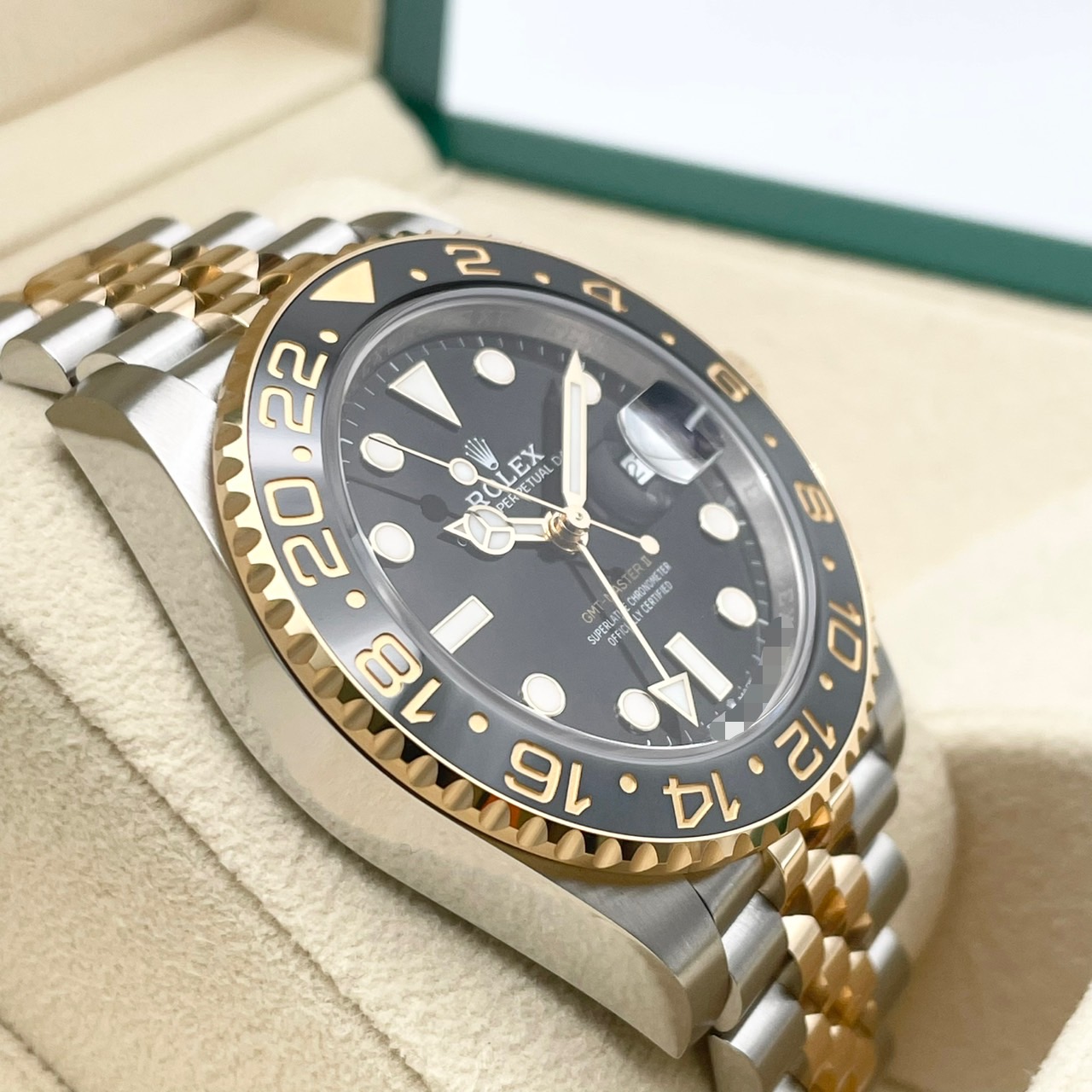 ����å��� GMT�ޥ�����II 126713GRNR ���ƥ�쥹��������+��������������� �֥�å� 40mm