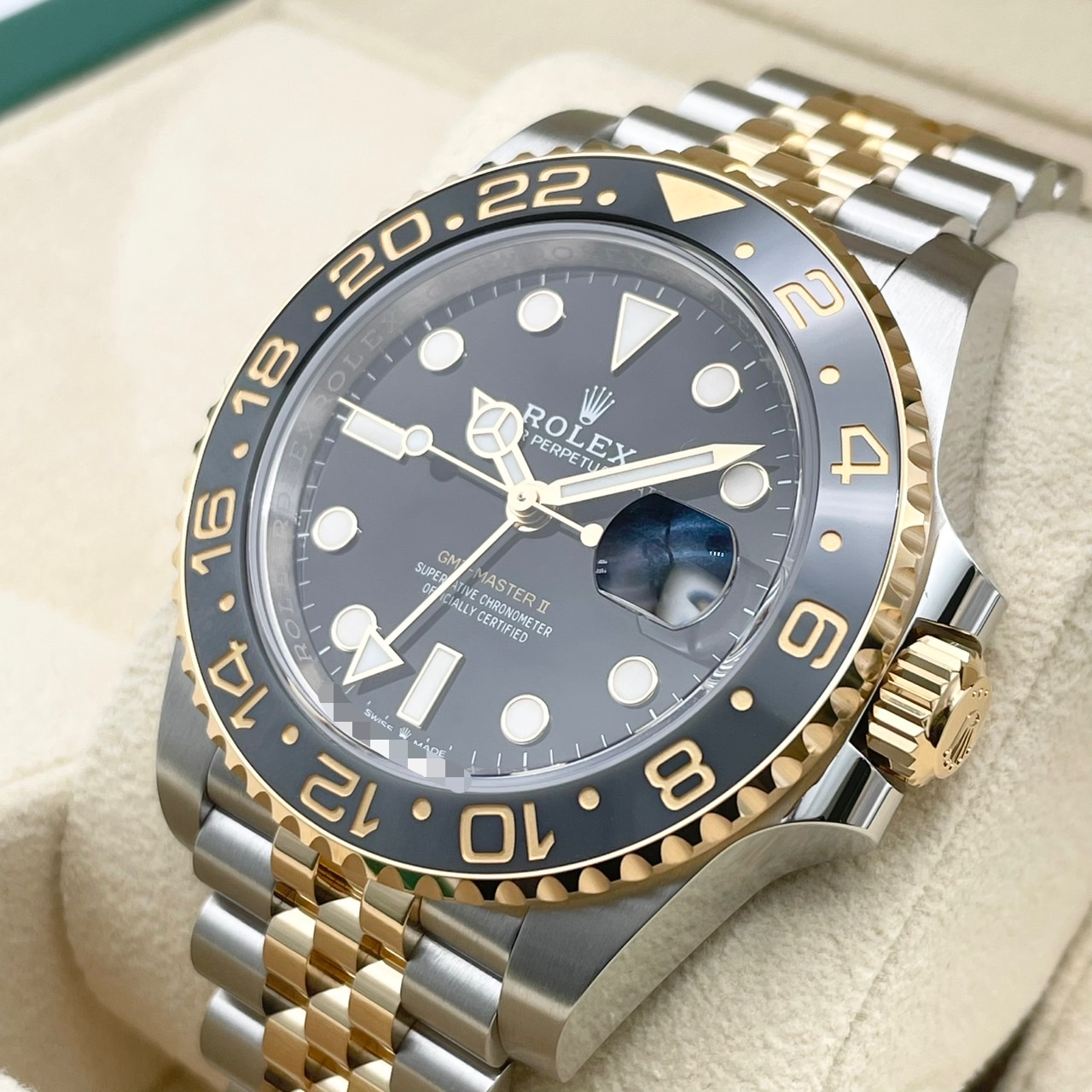 ����å��� GMT�ޥ�����II 126713GRNR ���ƥ�쥹��������+��������������� �֥�å� 40mm