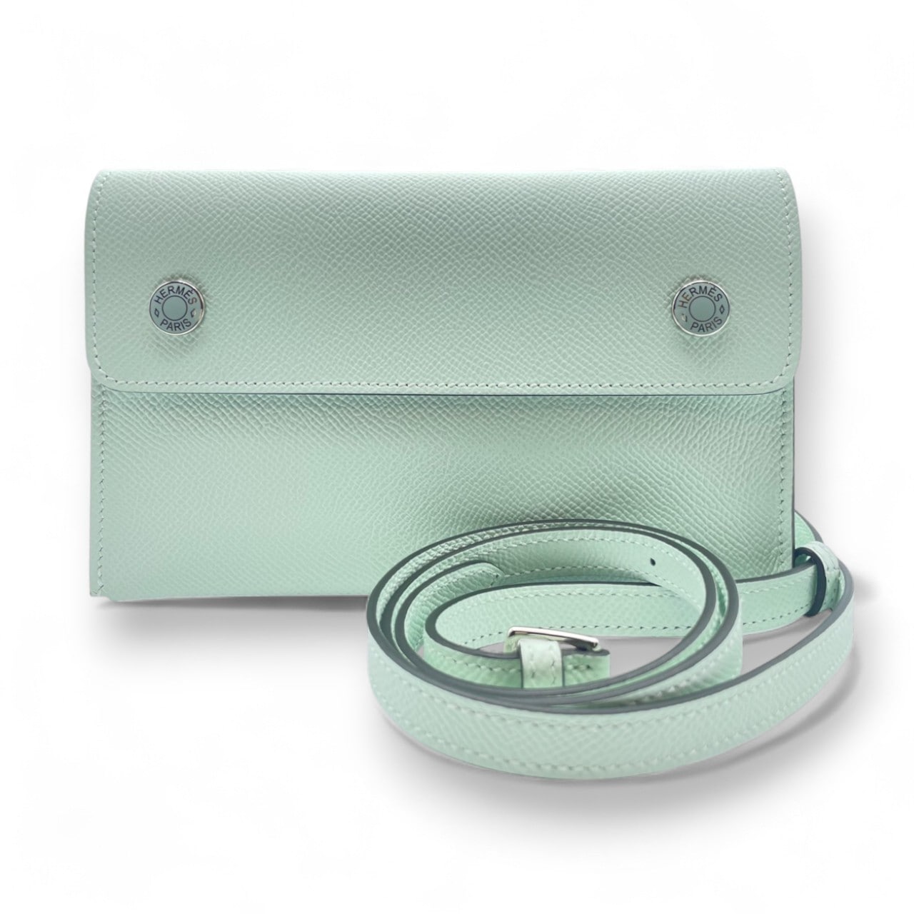 【完全新品】 エルメス ナップトゥーゴー 18 ヴェールペパーミント エプソン シルバー金具 K刻印 K刻印