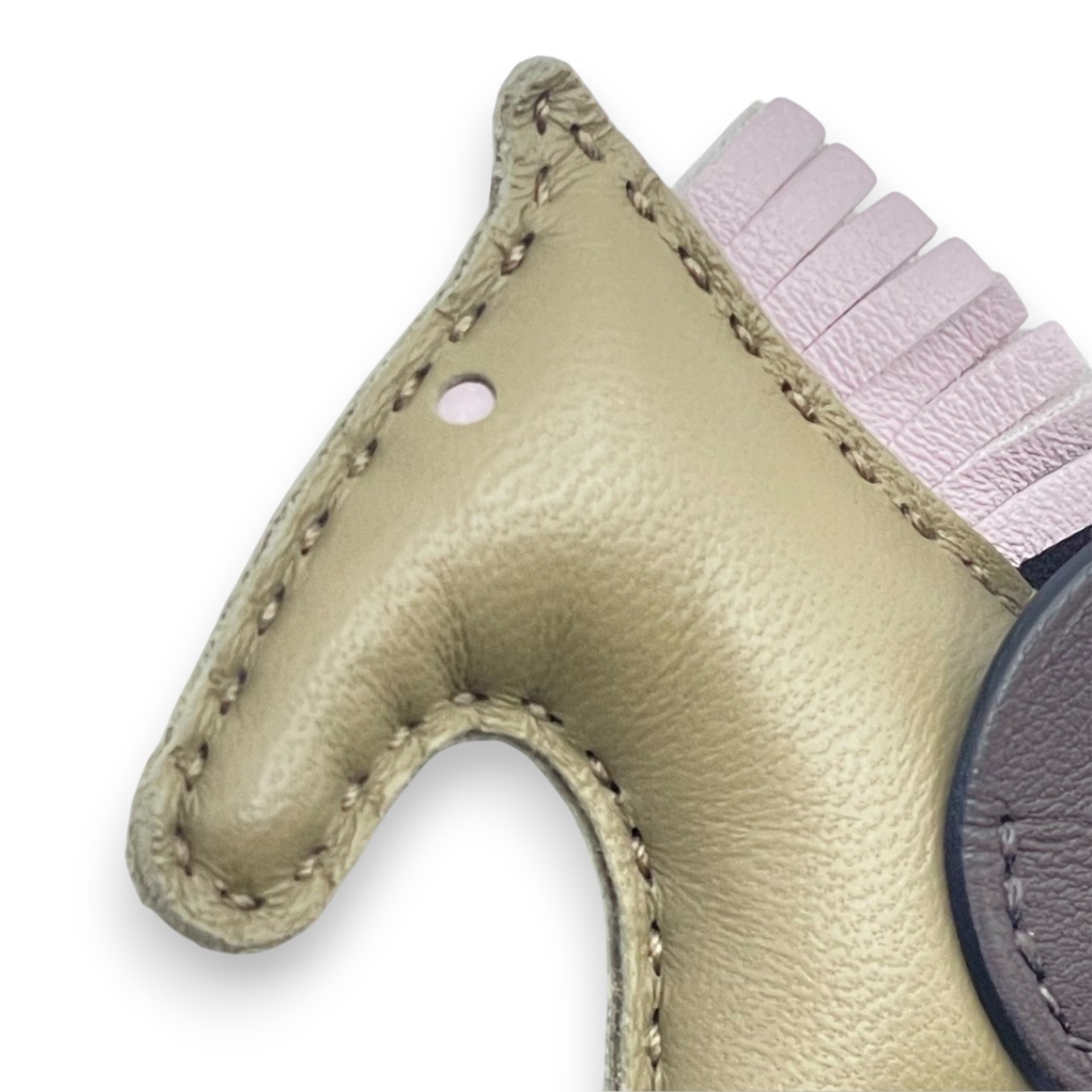 エルメス ペガサスチャーム PM ベージュマルファ/モーブペール B刻印